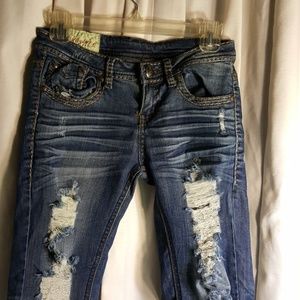 Machine reef mode blue jeans